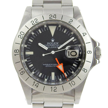 ROLEX Explorer 2 Watch 1655/0 Stainless Steel Silver Automatic Black Dial Men's