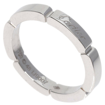 CARTIER Maillon Panthere #48 Ring K18 White Gold Women's