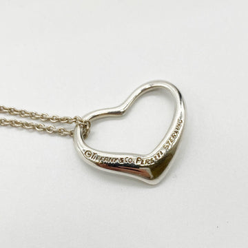 TIFFANY&Co.  Open Heart Necklace Accessory Neck Circumference 40cm Silver 925 Women's Men's Fashion USED