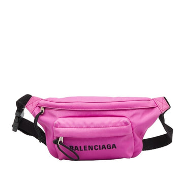 BALENCIAGA Wheel Belt Bag S Body 569978 Purple Nylon Men's