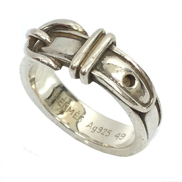 Hermes Saint Tulle Ring # 49 AG925 Silver Men's Women's
