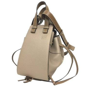 LOEWE Compact Drawstring Handbag Crossbody HAMMOCK Hammock Shoulder Bag Greige Women's aq9269