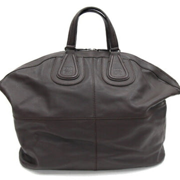 GIVENCHY Shoulder Bag Nightingale Dark Brown Leather Large Men's Women's