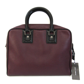 DOLCE & GABBANA Women's Leather Briefcase,Shoulder Bag Black,Bordeaux [close To Brown],Purple