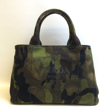 PRADA Canapa tote handbag shoulder 2way ladies B2439G camouflage canvas