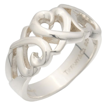 TIFFANY Triple Loving Heart Paloma Picasso Silver 925 No. 8.5 Women's Ring