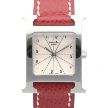 HERMES H Watch Wristwatch Stainless Steel HH1.210 Ladies