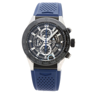 TAG HEUER CAR2A1T-0 Carrera Caliber 01 Blue Touch Edition Watch Stainless Steel/Rubber Men's HEUER