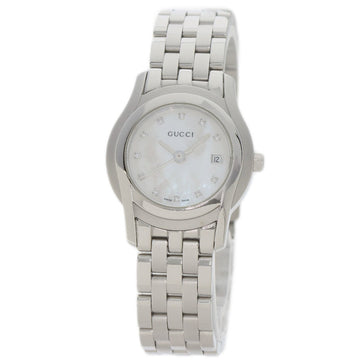 GUCCI 5500L 11P Diamond Watch Stainless Steel/SS Ladies