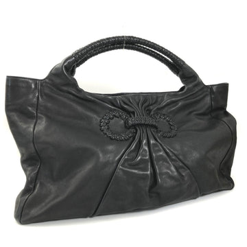 SALVATORE FERRAGAMO tote bag DY-21 leather NERO black ladies