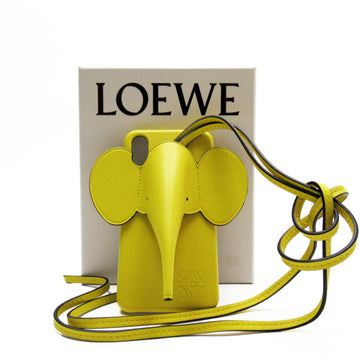 LOEWE iPhone X/XS case elephant yellow series leather