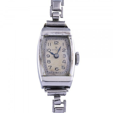 ROLEX silver dial antique watch ladies