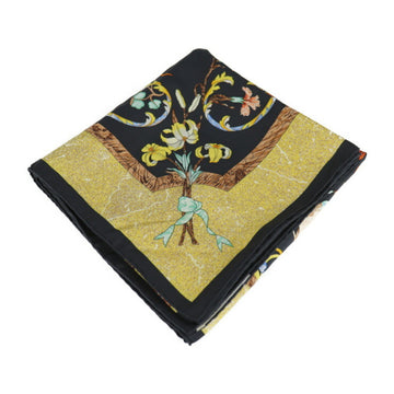 HERMES PIERRES d' ORIENT et OCCIDENT Oriental stone and Western stonework Carre 90 scarf silk black multicolor