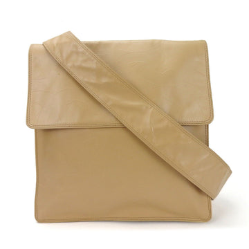 CHANEL Shoulder Bag Coco Mark Leather No. 6 Beige Ladies shoulder bag beige 21979