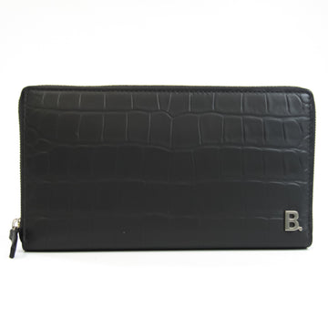 BALENCIAGA B Continental Wallet 601352 Unisex Leather Long Wallet [bi-fold] Gray