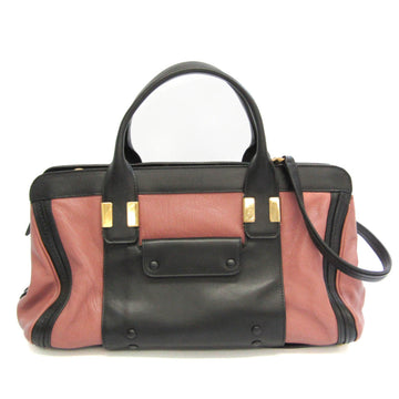 CHLOE Alice Women's Leather Handbag,Shoulder Bag Black,Dusty Pink