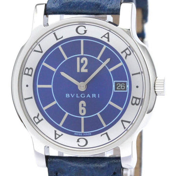 BVLGARIPolished  Solotempo JAL LTD Edition Steel Mens Watch ST35S BF560141