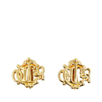 CHRISTIAN DIOR Dior earrings gold plated ladies