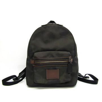 COACH Academy Backpack With Wild Beast Print 29476 Unisex Canvas,Leather Backpack Black,Khaki