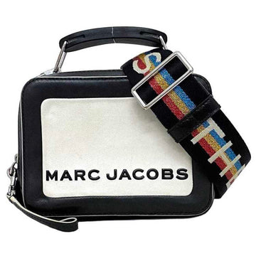 MARC JACOBS 2way bag white black multicolor Hysteria M0014506 164 double leather rubber canvas  handbag shoulder