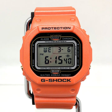CASIO G-SHOCK Watch DW-5600BE BEAMS Collaboration Double Name Orange Digital Quartz Square Face Men's ITJ6800I9QCO