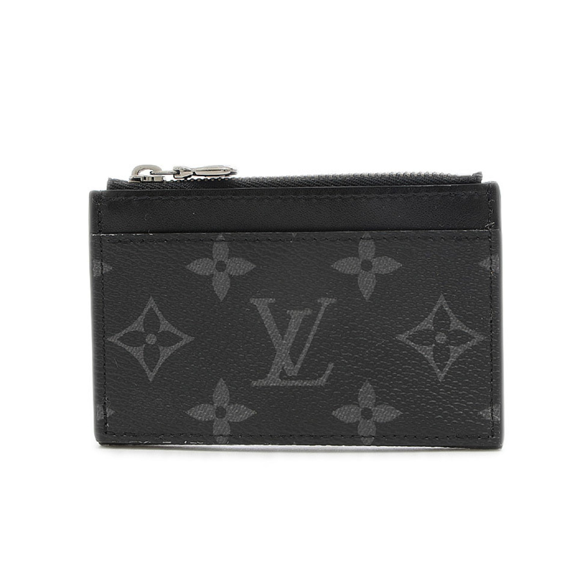 LOUIS VUITTON Monogram Eclipse Compact Coin Card Holder Wallet M82253