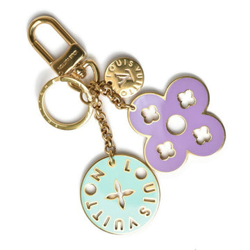 LOUIS VUITTON key ring bag charm  logo flower multicolor