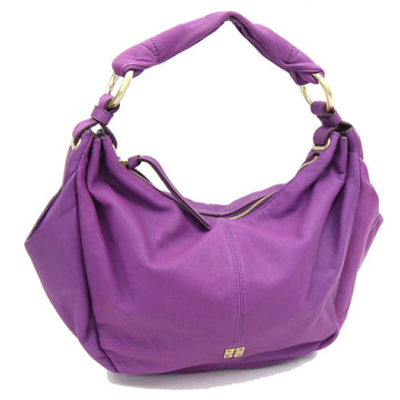 GIVENCHY one-shoulder bag purple leather women's