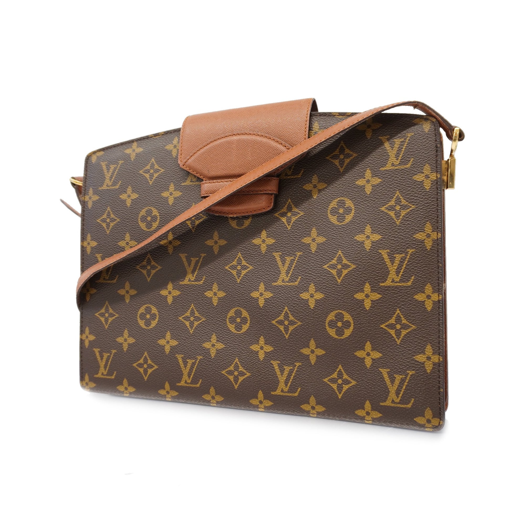 Auth Louis Vuitton Monogram Courcelles Shoulder Bag M51375 Used