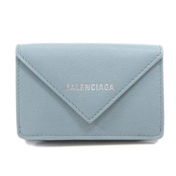 Balenciaga 391446 trifold mini wallet bifold calf ladies