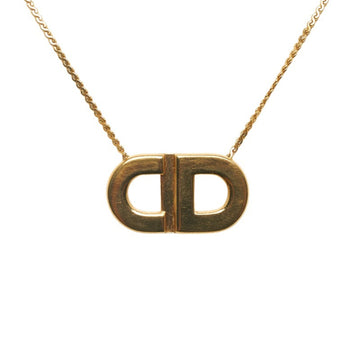 CHRISTIAN DIOR Dior CD Necklace Gold Plated Ladies