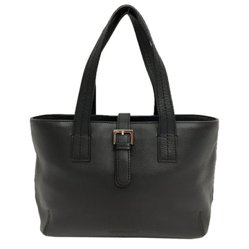 BURBERRY Tote Bag Leather Black Women's aq9083