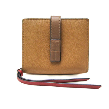 LOEWE C660Z41X01 Women's Leather Wallet [bi-fold] Bordeaux,Brown