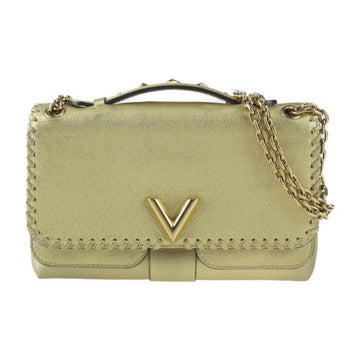 LOUIS VUITTON Very Shoulder Bag M43202 Calf Leather Gold Chain Handbag Star Studs