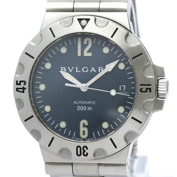 BVLGARIPolished  Diagono Scuba Steel Automatic Mens Watch SD38S BF553099