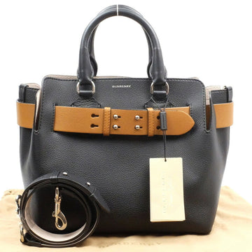 BURBERRY BELT leather belt bag 2way handbag