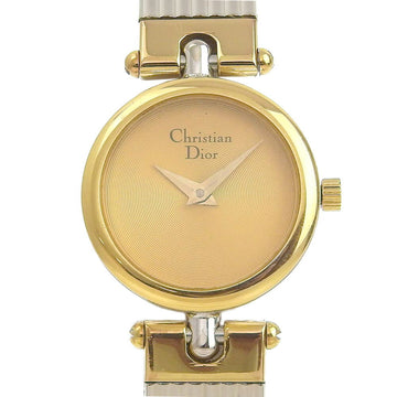 CHRISTIAN DIOR Lady's quartz battery watch gold dial 3025