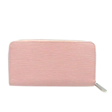 LOUIS VUITTON Zippy Wallet Epi Rose Nacre Round Purse Pink Leather 0204