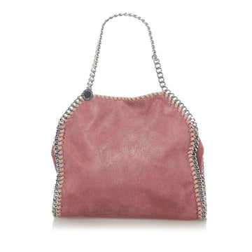 Stella McCartney Falabella Handbag Shoulder Bag Pink Beige Polyester Ladies