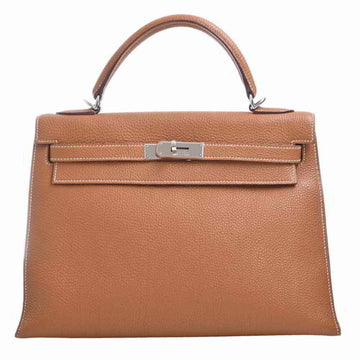 Hermes Togo Kelly 32 Handbag Brown