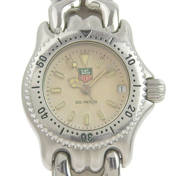 TAG HEUER Cell Professional Women's Quartz Battery Watch Cream Dial S99 008M