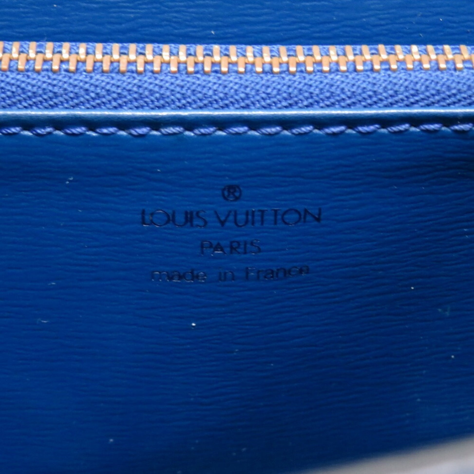 Louis Vuitton Vintage M52375 Epi Blue Malesherbes/ Kelly Tote Bag