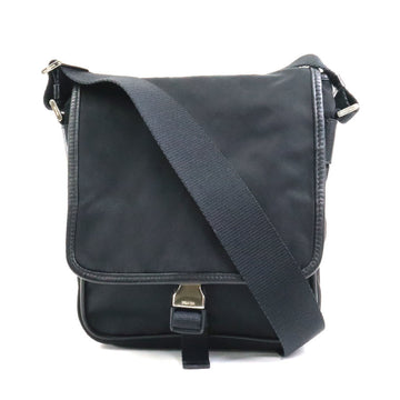 PRADA shoulder bag nylon black unisex