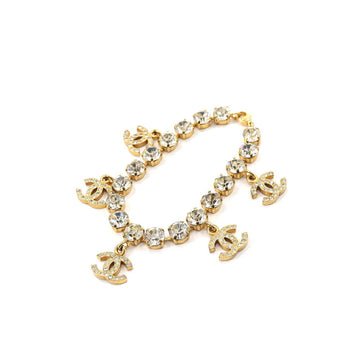 Chanel rhinestone here mark bracelet gold 95A accessories Bracelet