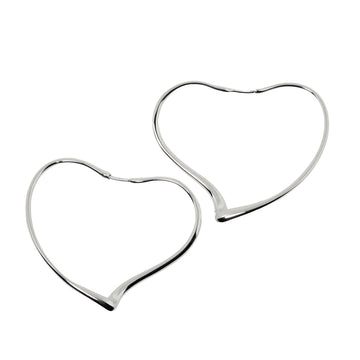 TIFFANY&Co. Open heart earrings hoop silver 925 approx. 8.92g