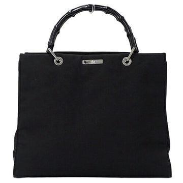 GUCCI Bag Ladies Bamboo Handbag Nylon Black 002 1010