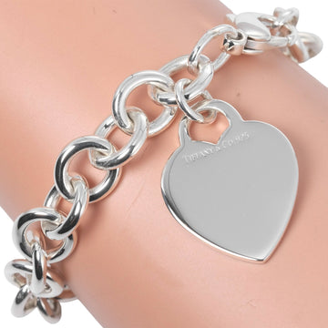 TIFFANY Return Toe Heart Tag Bracelet Silver 925 &Co. Women's
