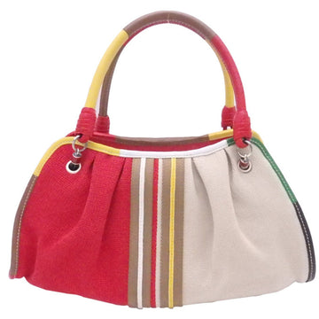 BOTTEGA VENETA Handbag Multicolor Canvas Leather Bag Ladies