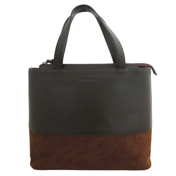 BURBERRY handbag leather / suede brown ladies