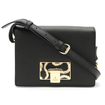 Vivienne Westwood chain bag shoulder pochette leather black
